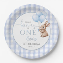Some Bunny Is One Blue Balloons 1st Birthday