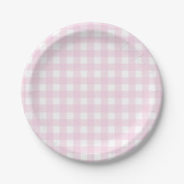 Some Bunny is One Geburtstag Rosa Gingham Hase Pappteller