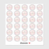 Some Bunny is Turning One 1st Birthday 0.75" Favor Aufkleber (Blatt)