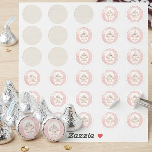 Some Bunny is Turning One 1st Birthday 0.75" Favor Aufkleber