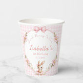 Some Bunny is Turning One 1st Birthday  Pappbecher (Vorderseite)