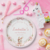 Some Bunny is Turning One 1st Birthday  Pappteller (Party)