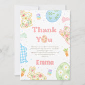 Some Bunny is Turning One Pastel Birthday Dankeskarte (Vorderseite)