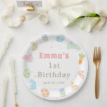 Some Bunny is Turning One Pastel Birthday Pappteller<br><div class="desc">Some Bunny is Turning One Pastel Birthday Paper Plates</div>