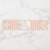 Some Bunny is Turning One Water Bottle Labels Wasserflaschenetikett (Einzelnes Label)