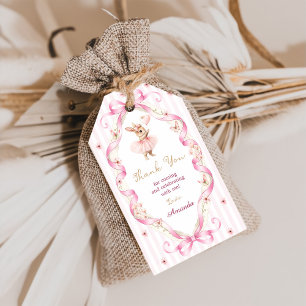 Some Bunny ist ein rosa Schleife Gingham 1. Geburt Geschenkanhänger