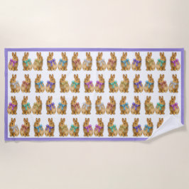 Some bunny loves me! Beach Towel Strandtuch