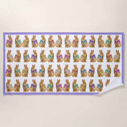 Some bunny loves me! Beach Towel Strandtuch (Vorderseite)