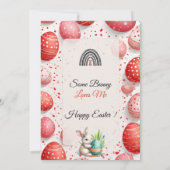 Some Bunny Loves Me Egg Hunt Little Kids Spring  Einladung (Rückseite)