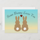 Some Bunny Loves You Einladung (Vorne/Hinten)