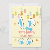 Some bunny loves you | Funny Easter Pun Karte (Vorderseite)