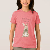 Some Bunny Loves You Green Bow Easter Tri-Blend Shirt (Vorderseite)