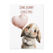 Some Bunny Loves You mit Herzballon