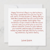 Some Bunny Loves You mit Liebesbrief Karte (Rückseite)