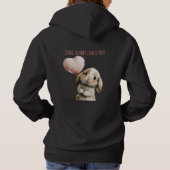Some Bunny Loves You with Heart Balloon Hoodie (Rückseite)