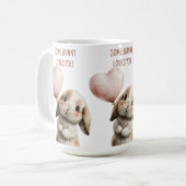 Some Bunny Loves You with Heart Balloon Kaffeetasse (Vorderseite Links)
