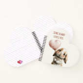 Some Bunny Loves You with Heart Balloon Notizblock (Innenseite)