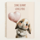 Some Bunny Loves You with Heart Balloon Planer (Vorderseite)