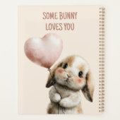 Some Bunny Loves You with Heart Balloon Planer (Rückseite)