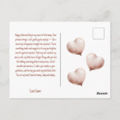 Some Bunny Loves You with Heart Balloon Postkarte (Rückseite)