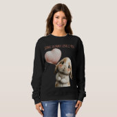 Some Bunny Loves You with Heart Balloon Sweatshirt (Vorne ganz)