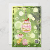 Some Bunny Needs a Mimosa Easter Brunch Invitation Einladung (Rückseite)