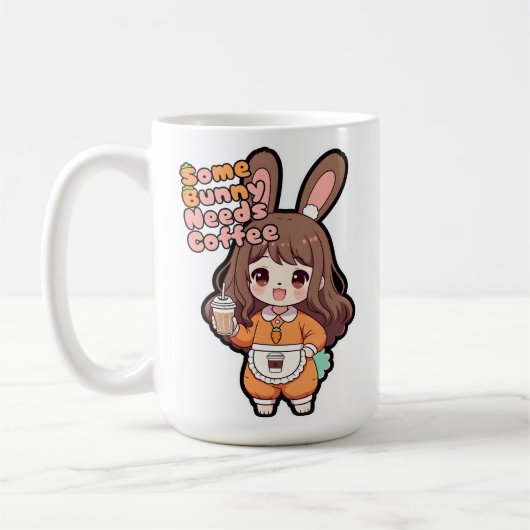 Some Bunny Needs Coffee Kaffeetasse (Links)
