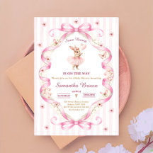 Some Bunny Pink Bow Gingham Babyparty