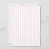 Some Bunny Pink Bow Gingham Babyparty Einladung (Rückseite)