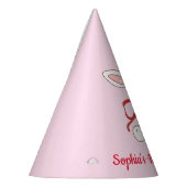 Some Bunny Strawberry Pink Birthday Partyhütchen (Links)