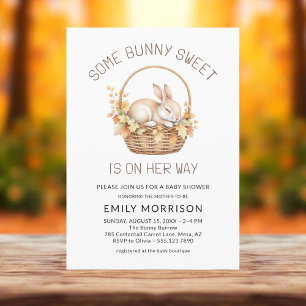 Some Bunny Sweet Girl Herbst Baby Shower Einladung