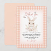 Some Bunny Thank You Card Watercolor Dankeskarte (Vorne/Hinten)