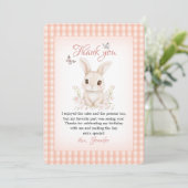 Some Bunny Thank You Card Watercolor Dankeskarte (Stehend Vorderseite)