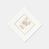 Some Bunny wird EINS (Hasenohren) Serviette (Ecke)