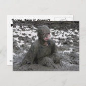 Some days it doesn't pay to get out of bed postkarte (Vorne/Hinten)