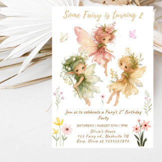 Some Fairy Is Turning 2 Geburtstagsfeier Einladung