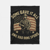 Some Gave It All One Had Bone Spurs Veterans Us Fl Fleecedecke (Vorderseite)