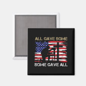 Some Gave Remember and Honor Memorial Day Flag USA Magnet (Vorderseite/Rückseite)