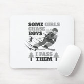 Some Girls Chase Boys I P Them Funny Ski Racing Sk Mousepad (Mit Mouse)