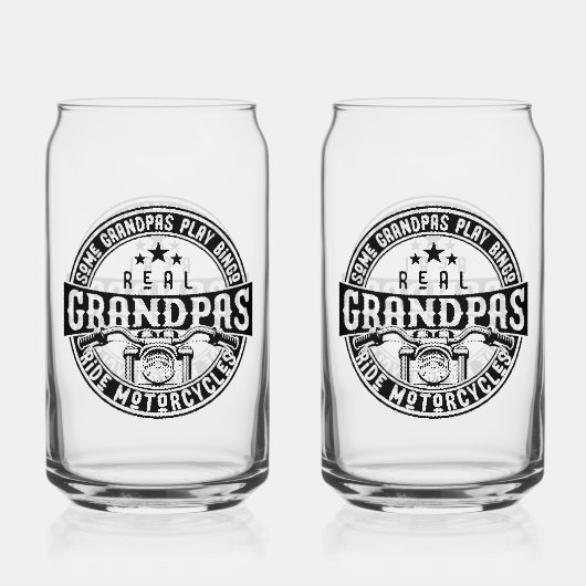 Some Grandpas Play Bingo Real Grandpas Ride Motorc Dosenglas (Rückseite)