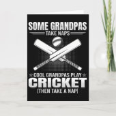 Some Grandpas Take Naps - Funny Cricket Playing  Karte (Vorderseite)