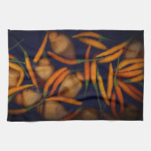 Some Like It Hot Orange Paprika Geschirrtuch (Horizontal)