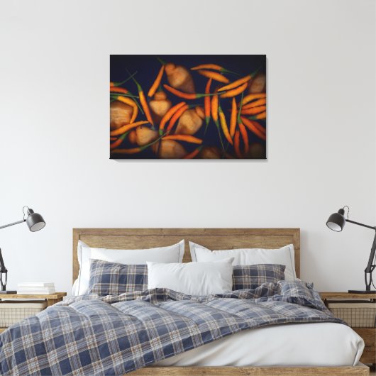 Some Like It Hot Orange Paprika Leinwanddruck (Insitu (Schlafzimmer))