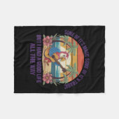 Some Of It's Magic Some Of Its Tragic Parrot Funny Fleecedecke (Vorderseite (Horizontal))