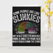 Some People Are Like Slinkies Funny Humor Retro Sa Karte (Gelbe Blume)
