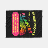 Some People Are Like Slinkies Funny Sarcastic Gift Fleecedecke (Vorderseite (Horizontal))