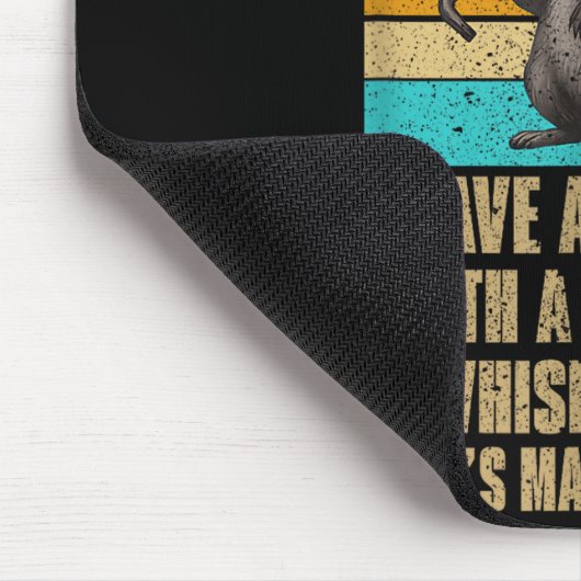 Some People Have Guardian Angels I Have A Raccoon Mousepad (Ecke)