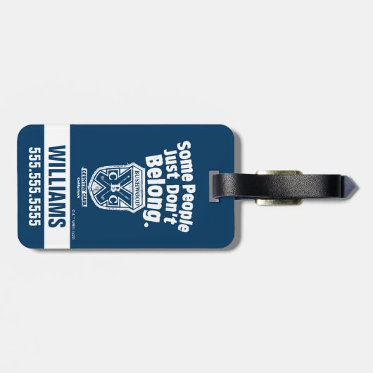 Some People Just Don’t Belong | Caddyshack Gepäckanhänger (Rückseite horizontal)