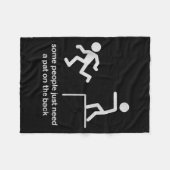 Some People Just Need A Pat On The Back Funny Sarc Fleecedecke (Vorderseite (Horizontal))