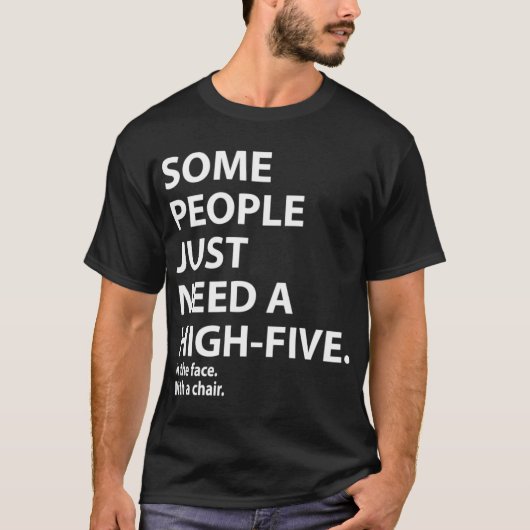 Some people need a highfive in the face friend boy T-Shirt (Vorderseite)